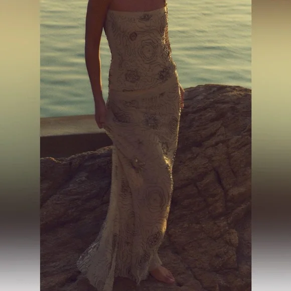 Zara Beaded Tull skirt - Picture 5 of 9